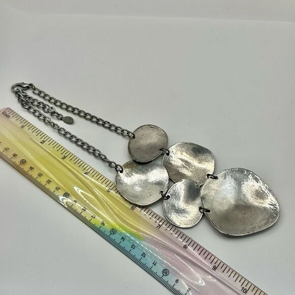 CJ silver tone statement necklace - Picture 6 of 10